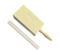 Kit de tabla para hacer pasta: diseño de construcción de madera natural, juego de herramientas de rodillo, forma ergonómica de uso manual | eficiente para dar forma a los ñoquis,