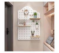 Kit de tablero de clavijas de madera, paneles organizadores montados en la pared para el hogar, oficina, cocina, garaje y sala de manualidades, diseño versátil y duradero, 40 x 60 cm, solución de