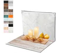 Kit de Tablero de Fondo para fotografía de Alimentos: 11 Piezas de 22 Patrones, Kit de Mesa de Fondo de Producto pequeño, Accesorios Planos para Maquillaje cosmético de joyería, (16 x 11.5 Pulgadas)