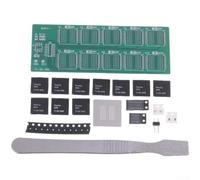Kit de tablero de práctica de soldadura con luces decimales que fluyen para componentes SMD, entrenamiento de soldadura, aprendizaje electrónico (A)