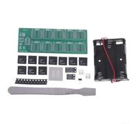 Kit de tablero de práctica de soldadura con luz decimal que fluye - Juego de entrenamiento electrónico DIY para componentes SMD y proyectos educativos STEM (B)
