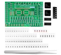 Kit de tablero de práctica de soldadura, entrenamiento profesional de soldadura de circuito SMD, placas PCB de alta calidad para aprendizaje de estudiantes y desarrollo de habilidades electrónicas