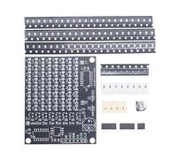 Kit de tablero de práctica de soldadura LED, DX-TP16 64 SMD LED, kit electrónico de entrenamiento para principiantes