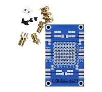 Kit de tablero de prueba, tablero de demostración VNA para componentes de orificio pasante, tablero de prueba de analizador de montaje DIY con conectores