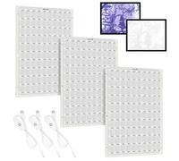 Kit de tablero de retroiluminación LED de 3 piezas para accesorios Bambu Lab MakerWorld - Tipo-C 5 V con brillo ajustable para impresora 3D DIY para fotos y modelos de litofán