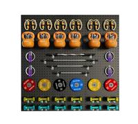 Kit De Tablero Perforado De Metal, Paneles Organizadores De Pared Para Tablero Perforado, Tablero Perforado Grande Y Resistente Para Pared, Hogar, Garaje, Almacenamiento De He.Black-1.7mm-135x50cm