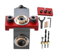 Kit de taladro de presa Dowel, localizador de perforación de madera - Localizador de guía de taladro ajustable | Guía de perforación profesional Punta de accesorios para herramientas de lavado