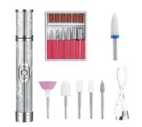 Kit De Taladro De Uñas Eléctrico - Kit De Taladro De Uñas Eléctrico USB Recargable, Kit De Taladro De Clavos Eléctricos Conjunto De Manicura Profesional | Kit De Taladro De Uñas Eléctrico Removedor Ac