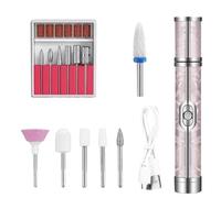 Kit de taladro de uñas, taladro eléctrico para uñas - Kit de taladro de uñas eléctrico,Herramienta de multifuncional, removedor de esmalte de gel de bajo ruido recargable de USB para eliminación rápid