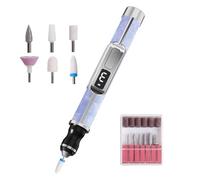 Kit de Taladro Eléctrico para Uñas,3 Velocidades Herramienta de Esmerilado para Uñas | Portátil Esmeriladora Gruesas Unisex Viaje Exterior Casa - Principiantes y Salones en Casa Hombres y