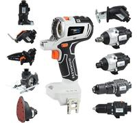 Kit de taladro manual inalámbrico y herramientas para el hogar, kit combinado de herramientas eléctricas para carpintería de 10 pulgadas, juego multifuncional para proyectos versátiles de bricolaje,