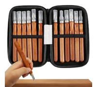Kit De Talla De Madera Cinceles De Acero Al Carbono Para Tallar | 12 Piezas Antideslizantes Para Carpintería Para Grabador, Carpintero, Carpintería, Artesanía, Modelismo Y