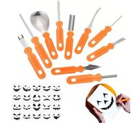 Kit de Tallado de Calabazas 30 Piezas Raspador Con Mango Antideslizante Y