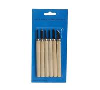 Kit de Tallado de Madera Juego de herramientas de mano con cuchillo cincel for tallar madera, 3-12 Uds., for tallado básico y detallado, gubias for trabajadores de la madera, perforación en madera(6pc