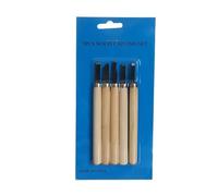 Kit de Tallado de Madera Juego de herramientas de mano con cuchillo cincel for tallar madera, 3-12 Uds., for tallado básico y detallado, gubias for trabajadores de la madera, perforación en madera(5pc