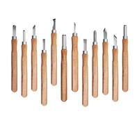 Kit de tallado en madera Juego De 12 Cinceles For Tallar Madera, Herramientas Manuales For Tallado Básico Y Detallado, Gubias For Carpinteros