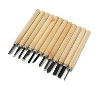 Kit de tallado en madera Juego de herramientas mano con cuchillo cincel for tallar madera profesional, 12 Uds., for tallado básico y detallado, gubias for carpinteros