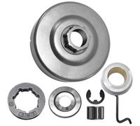Kit de tambor de embrague para motosierra MS290, MS310, MS390, paso 3/8, piñón de 7 dientes con rodamiento de bomba de aceite de engranaje sin fin