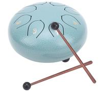 Kit de Tambor de Lengua de Acero, Instrumento de Percusión Handpan Tongue Drum Tambor de Lengua de 8 Notas de 6 Pulgadas para Niños con Mazos y Bolsa de Tela para Concierto de Meditación de Yoga