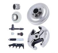 Kit de tambor de piñón de embrague de metal para sierra Jonsered 2150 | Se adapta a 345, 450, 340, 445; incluye tambor de embrague, bomba de aceite, para engranaje sin fin para una fácil reparación
