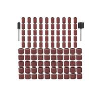 Kit de tambores de lijado, banda de lijado de 1/2 pulgada y 1/4 pulgadas, mandriles de lija de grano 80, apto for taladro de uñas, herramientas abrasivas rotativas, 102 piezas