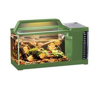 Kit de tanque de peces, acuario, 11,81 x 5,12 x 7,28 pulgadas, compacto de filtración, moderno Home Accessory, Quiet Pump for Small Fish, Smart Desktop Decor with Light Feature, Bedroom
