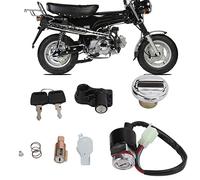 Kit de Tapa de Gas para Interruptor de Encendido, Juego de Tapa de Combustible para Interruptor de Encendido, Bloqueo de Casco, Repuesto de 2 Llaves para Dax Skyteam 50 CC 125 CC