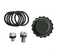 Kit de tapa de sellado de tambor de aceite para tambores de 5 a 30 l con tapa, tornillos de válvula de sellado de tanque de acero inoxidable de aire y anillos de liberación de 35 mm/43 mm/(A)