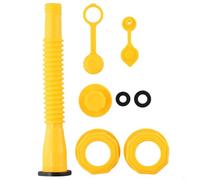 Kit de tapas de gas de estilo antiguo con taladro de orificio de | Plástico reforzado flexible, diseño que no se rompe, control de vertido perfecto, se adapta a latas de estilo antiguo