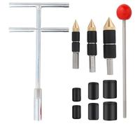 Kit de tapón de agua para tubería con agujas de fusión en caliente de 1/2, 3/4 y 1 pulgada para una reparación rápida de menos de 60 PSI, incluye llave en T y fundas de goma, pasador de liberación de