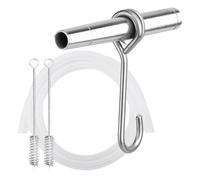 Kit de Tapping de de Arce - Spiles de Acero Inoxidable, colección de sap Resistente, Accesorio de Uso en la Granja, Tubo de alimenticio de 3 pies, Cepillo de Limpieza, Gancho, Flujo