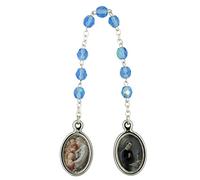 Kit de tarjeta de oración y cuentas de oración | San Peregrino o San Gerardo | Gran regalo católico para la primera comunión y confirmación | Hecho en Italia (San Gerardo)