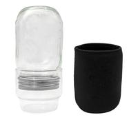 Kit De Tarro De Germinación De Vidrio: Cultivo De Brotes De Frijol Mungo, Herramienta De Germinación De Vidrio, Iniciador De Semillas Rico En Nutrientes | Jardín Interior Compacto, Kit De Cultivo De B