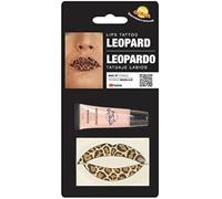 Kit de Tatuaje Labios Leopardo con Hidratante