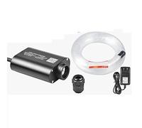 Kit de techo Starlight, 1 2w rgbw Aplicación Bluetooth/control remoto/voz DIRIGIÓ Motor de fuente de luz con cable de fibra óptica de cable de resplandor final(0.75mmx300pcsx3m)