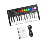 Kit De Teclado De Piano Teclado De 25 Teclas Teclado De Música Electrónica Profesional Portátil Con Almohadilla De Arreglista Pantalla Botón De Perilla Asignable
