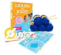 Kit de tejido BeKnitting para principiantes Adultos Ni?os Aprende a tejer Hilo Pompones Agujas Otros suministros