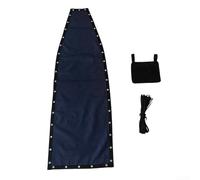 Kit de tela de repuesto para silla columpio colgante de Textilene, varias piezas, incluyendo cuerda y bolsa lateral para una instalación segura (1 pieza con bolsillos)