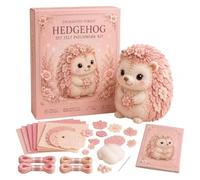 kit de tela para acolchar diy Colección de patchwork DIY Pink Forest Friends(37-Blush Hedgehog)