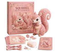 kit de tela para acolchar diy Colección de patchwork DIY Pink Forest Friends(42-Blush Squirrel)