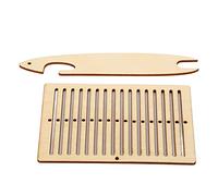 Kit de Telar de Madera para Tejer 2 Piezas, Herramientas para Tejido de Cintas, Pulseras y Correas, Telar de Pino Duradero - Fácil Montaje, Uso versátil para Manualidades y