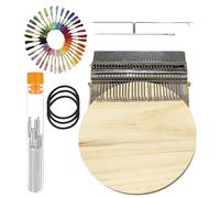 Kit De Telar De Parches | Herramientas De Reparación Portátiles Con Ganchos Para Jeans | Kit De Tejido De Parches | Para Hombres Mujeres Principiantes Sastres Diseñadores Bordadores Aficionados