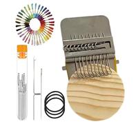 Kit De Telar De Parches | Herramientas De Reparación Portátiles Con Ganchos Para Jeans | Kit De Tejido De Parches | Para Hombres Mujeres Principiantes Sastres Diseñadores Bordadores Aficionados