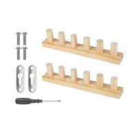 Kit de telar para mantas gruesas Kit de telar madera ajustable for tejer mantas gruesas 12 clavijas, 2 tablas desmontables, herramienta for a mano