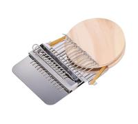 Kit de telar para remendar, telar pequeño y mini para remendar rápidamente, herramienta conveniente de tejido DIY para remendar vaqueros, calcetines, ropa y manualidades (14 ganchos)