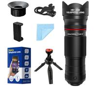 Kit de teleobjetivo con zoom 40X para smartphones, lente de cámara HD con trípode, compatible con iPhone Samsung