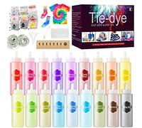 Kit de teñido anudado, kits de arte de teñido anudado de 18 colores para teñir tela, ropa, no tóxico, permanente, vibrante, juegos de actividades creativas, proyectos de arte y manualidades para niños