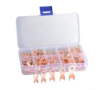 Kit de terminales de anillo de cobre abierto OT 10 A 20 A 30 A 40 A 50 A 70 conectores de crimpado para varios usos de cableado eléctrico