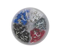 Kit de terminales de crimpado de 400 piezas, casquillo aislado. 5 colores y tamaños surtidos