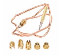 Kit de termopar de gas de alta eficiencia Reemplazo de termopar de estufa de gas de cobre con tuercas adaptador para electrodomésticos de cocina y dispositivos de calefacción (60 cm)